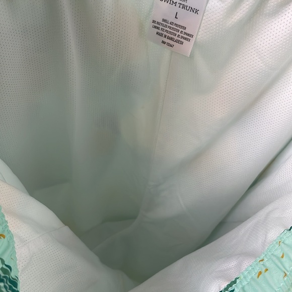 🍍 New Member’s Mark Resort Pineapple Print Swimming Trunks Men’s Size L - Picture 6 of 9